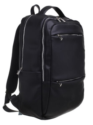bobby black leather backpack BOBBY BLACK MEN'S: MULTI COMPARTMENT BACKPACK – Bessie London