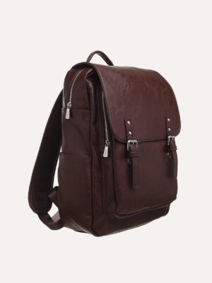 BOBBY BLACK MEN'S: LARGE BUCKLE BACKPACK