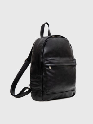 BOBBY BLACK MEN'S: FRONT ZIP POCKET BACKPACK