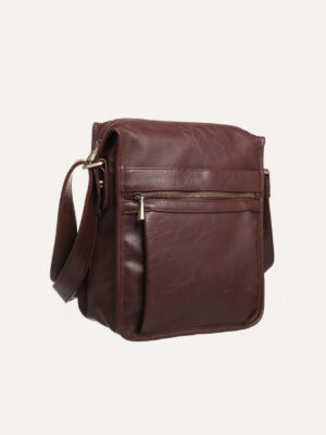 BOBBY BLACK MEN'S: FRONT ZIP POCKET CROSS BODY