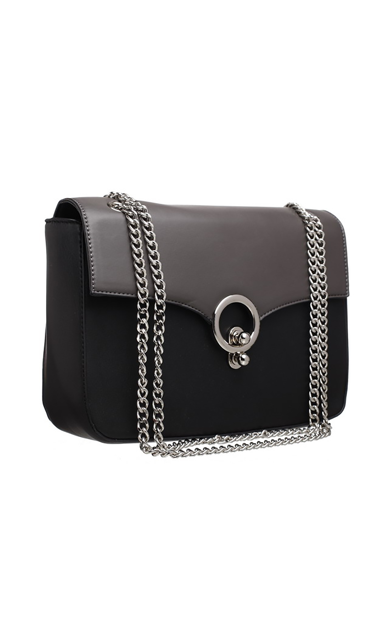 Download TWO TONE FLAP TOP SILVER CLASP CROSS BODY BAG - Bessie London