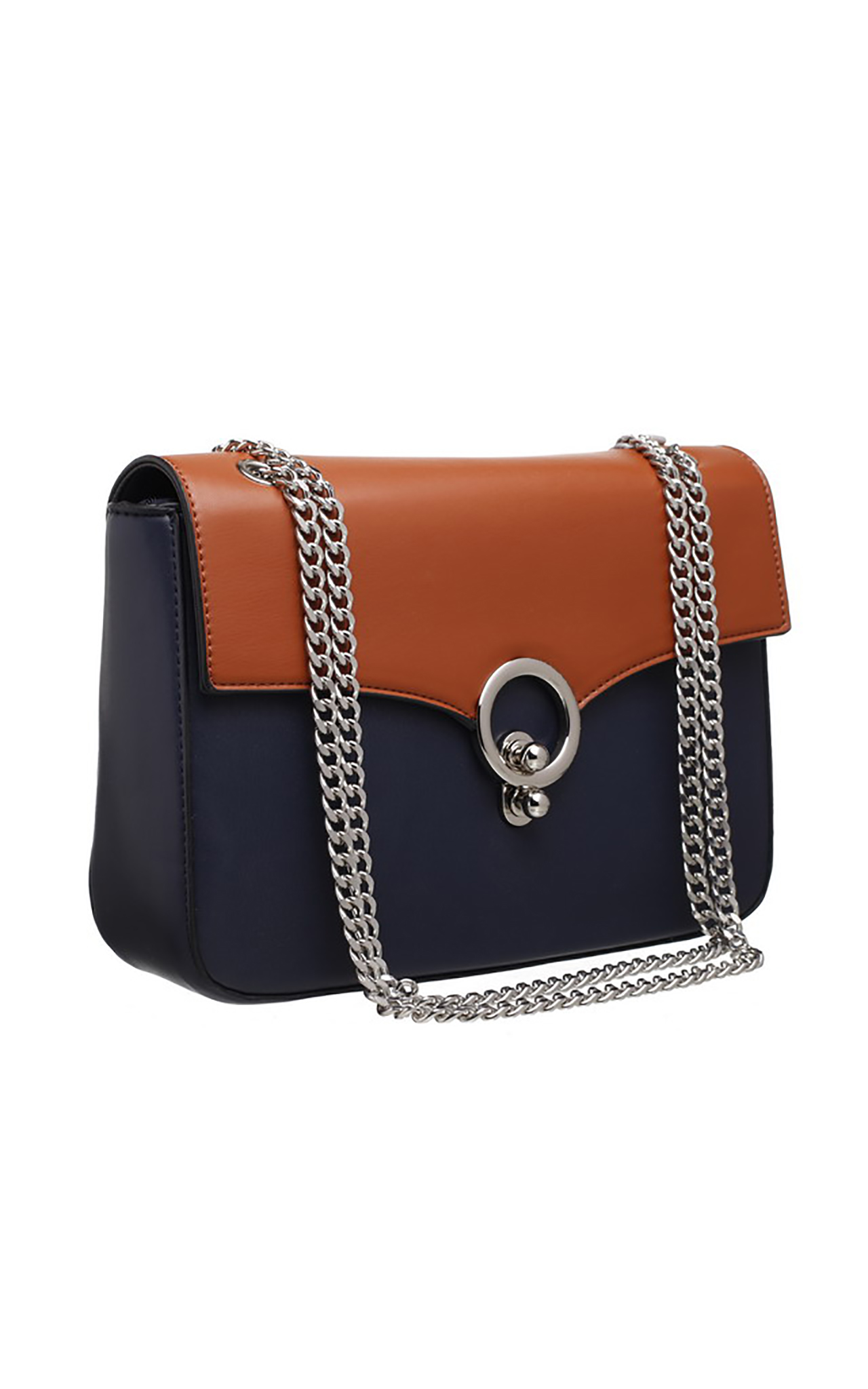 Download TWO TONE FLAP TOP SILVER CLASP CROSS BODY BAG - Bessie London