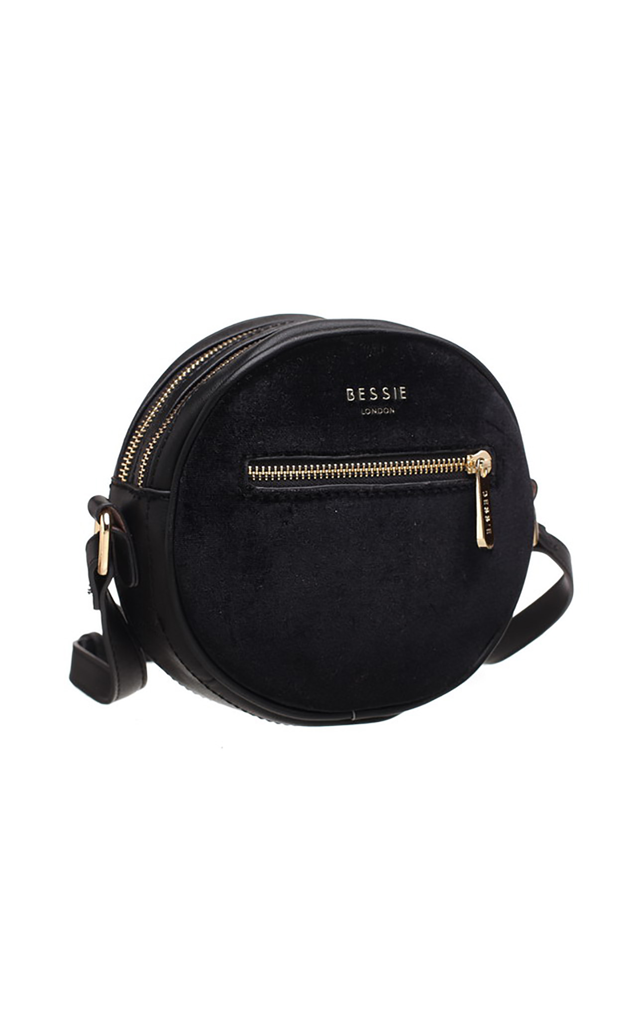 black circle crossbody bag