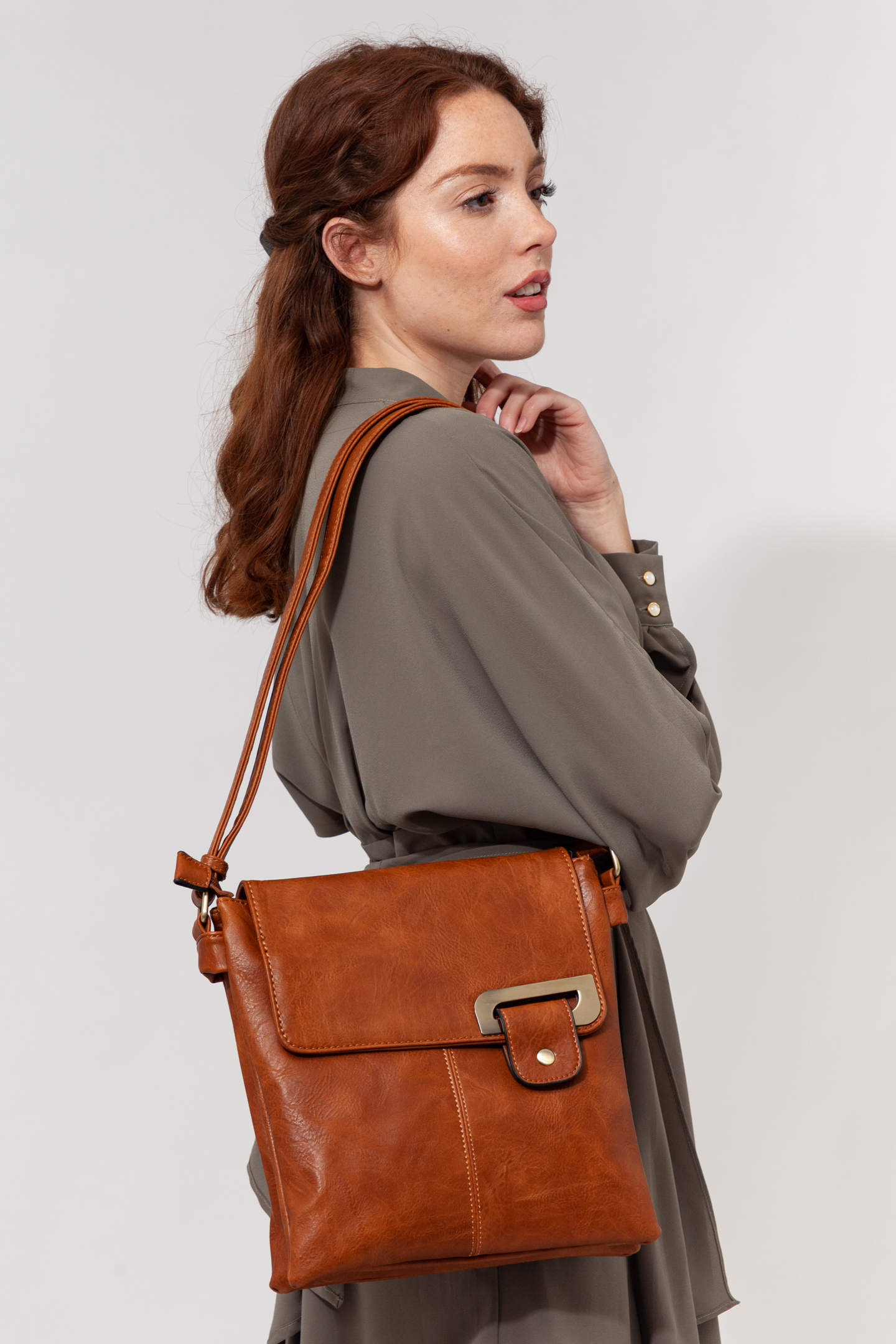 Small Leather Cross-Body Sling Bag - Bon Voyage