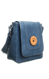 CLASSIC FLAP OVER WOODEN BUTTON CROSS BODY BAG