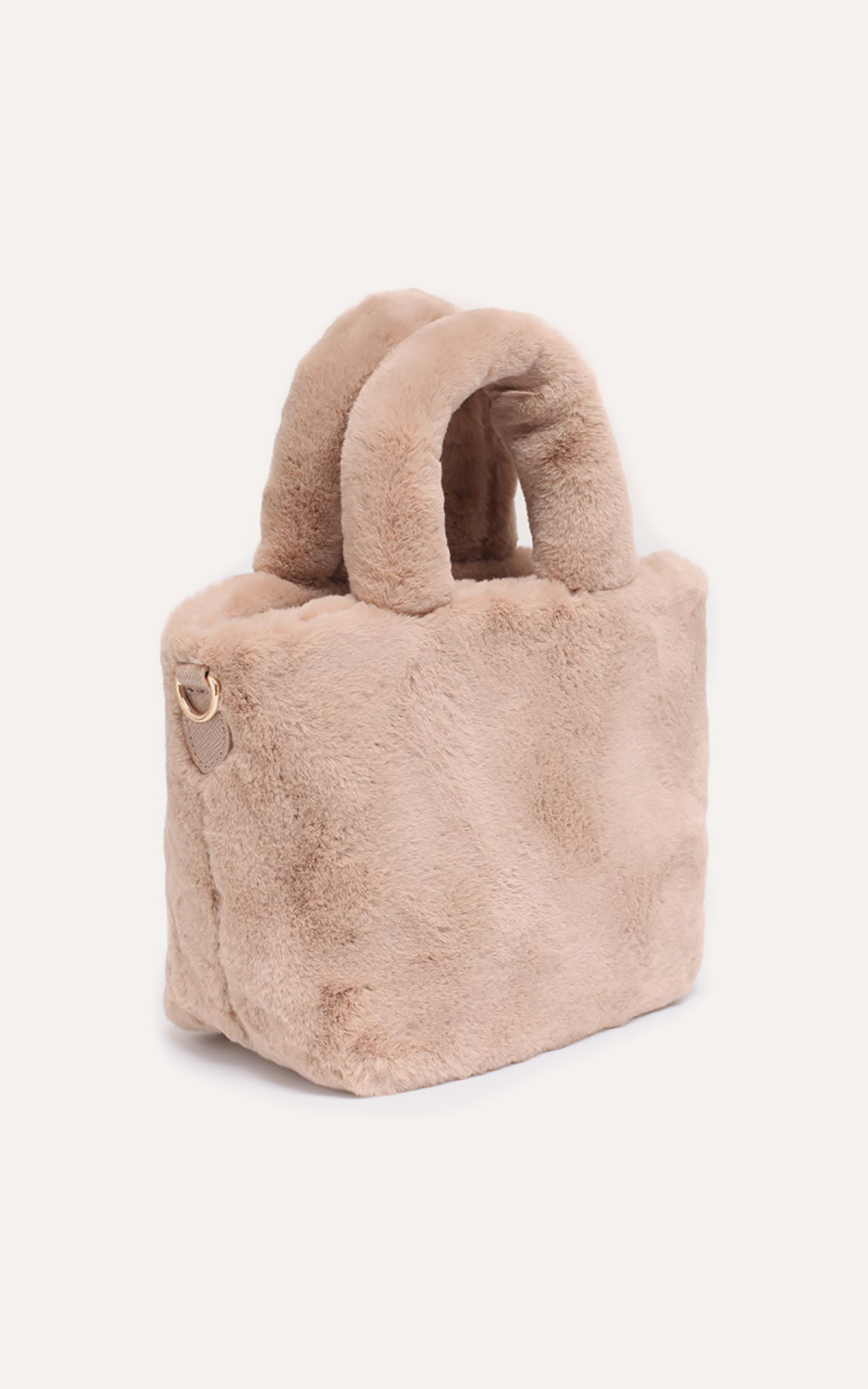 FLUFFY FAUX FUR SMALL TOTE – Bessie London