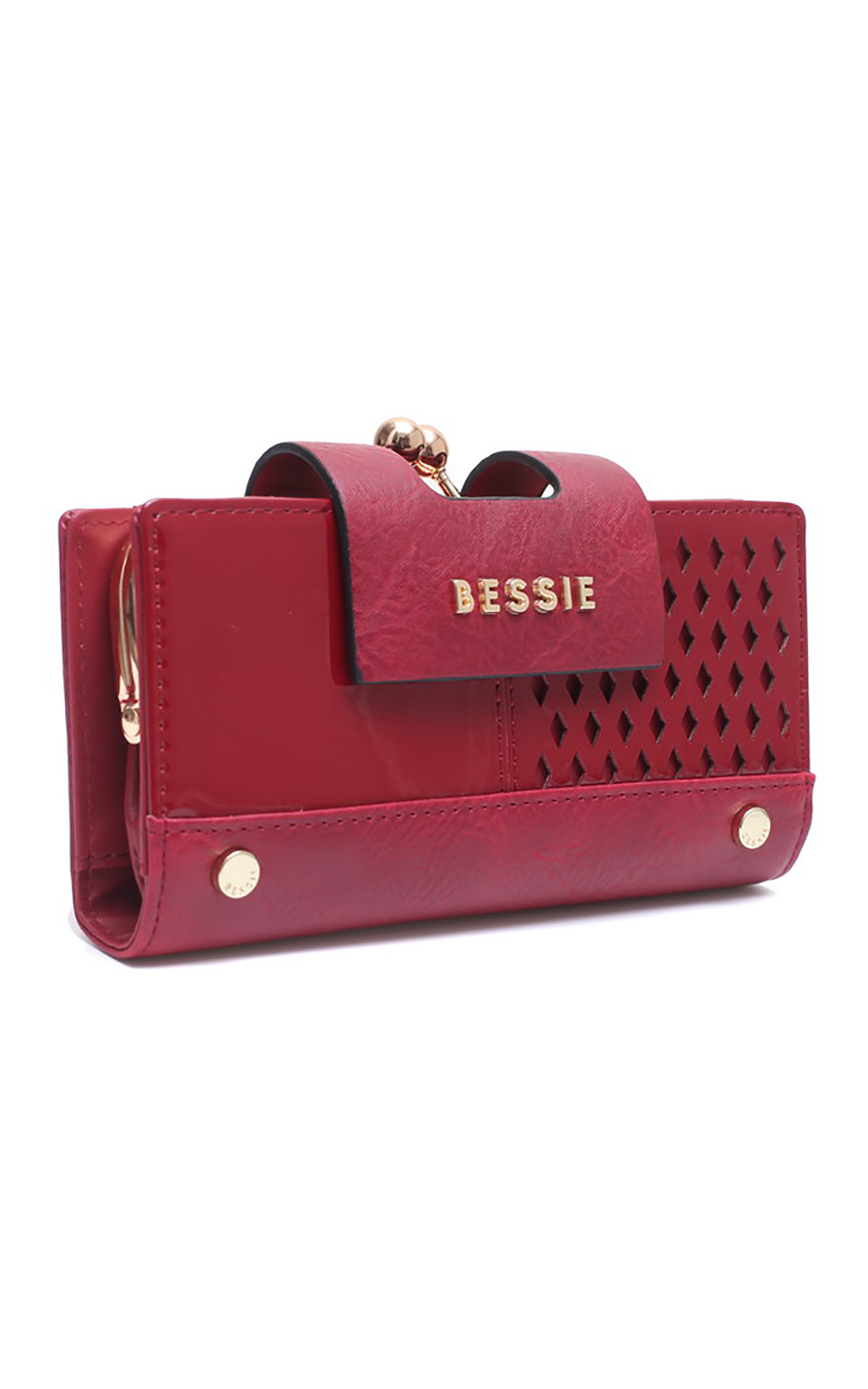 LASER CUT GOLD METAL CLASP PURSE – Bessie London