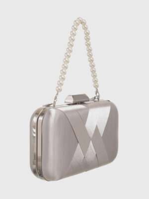PEARL TOP HANDLE CLUTCH BAG