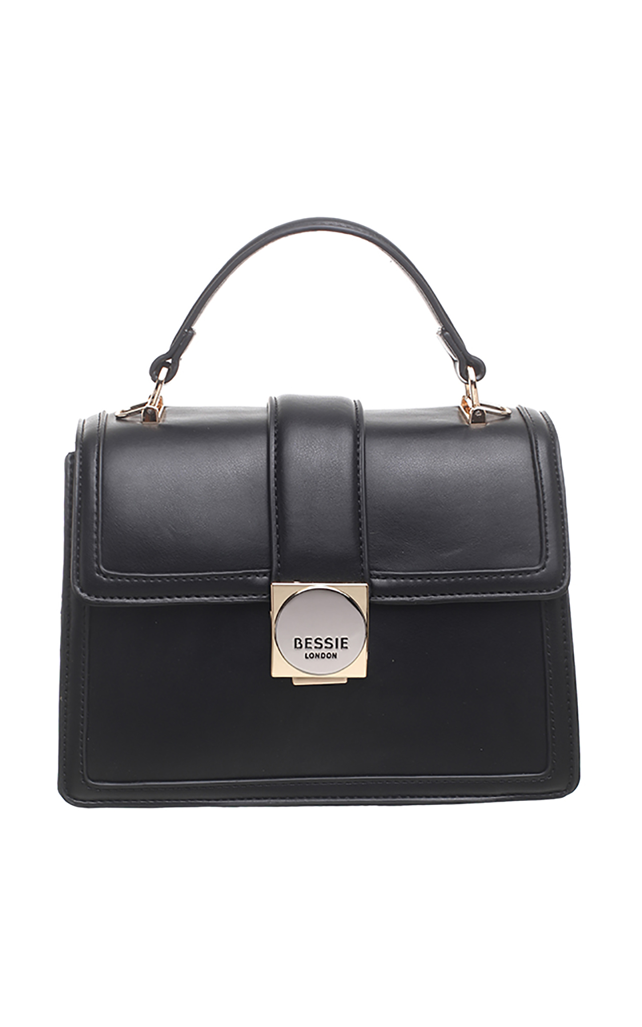 TOP HANDLE FLAP OVER CLUTCH BAG – Bessie London