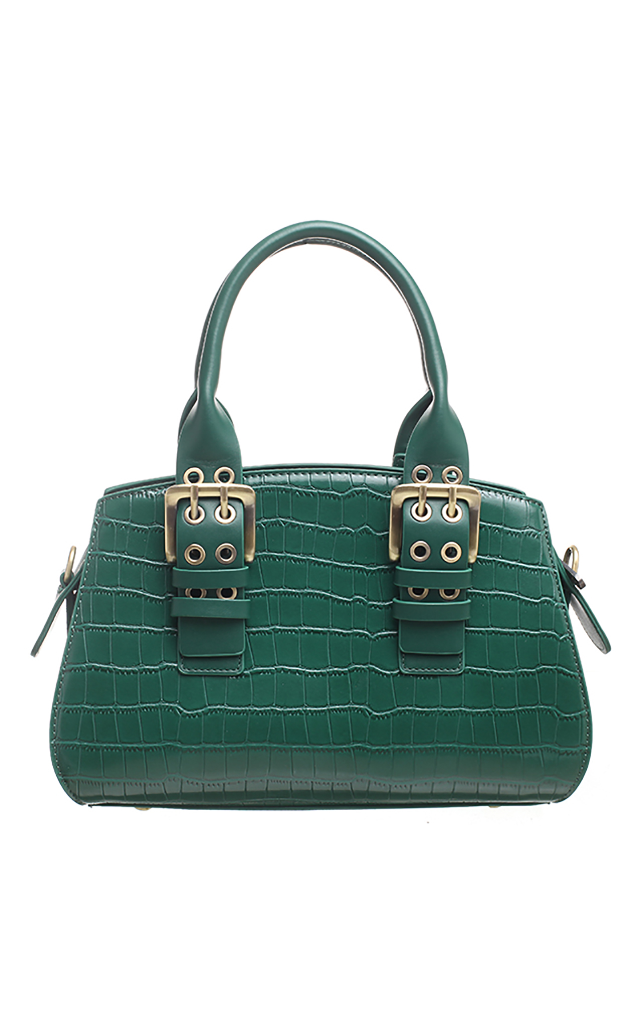 Buy Bessie London Women's side Snake Texture Handbag having Unique Top  Handle with additional Shoulder Strap. (Green) at Amazon.in