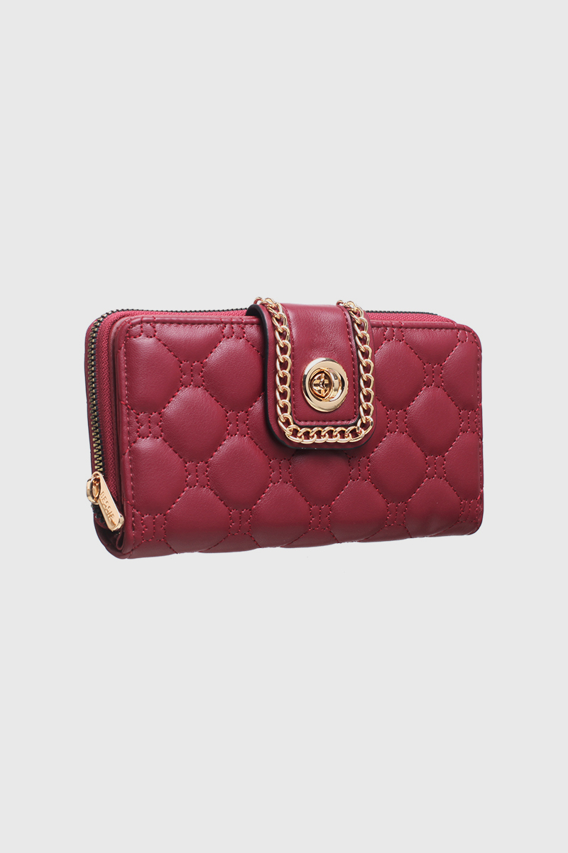 BESSIE LOGO QUILTED LADY WALLET