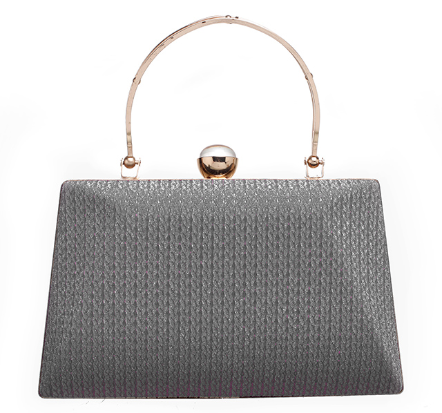 Gray evening bag best sale