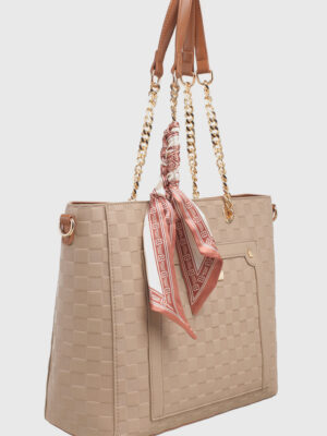 CHECKER BOARD SHOULDER BAG