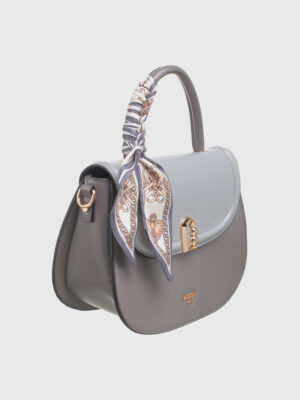 URBAN SCARF FLAP OVER TOP HANDLE CROSS BODY BAG