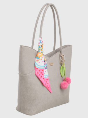 SCARF & CHARM SHOULDER BAG