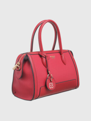 LOGO CHARM BARREL BAG
