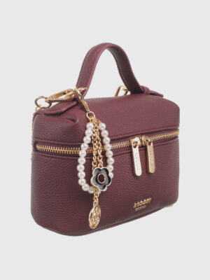 FLORAL & PERAL CHARM CROSSBODY BAG