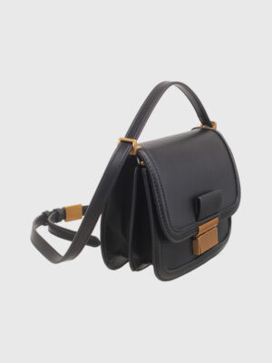 GOLD CLASP FLAP CORSSBODY BAG
