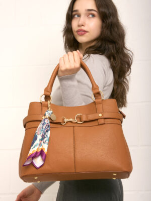 SCARF CHARM HORSEBIT TOTE BAG