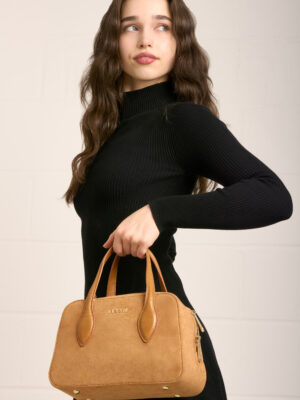TEDDY CHARM SUEDE TOTE BAG