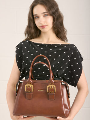 DOUBLE BUCKLE SATCHEL