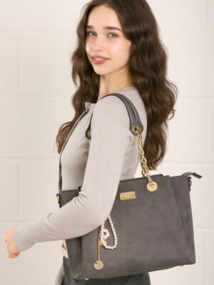 GLAMOUR CHAIN SHOPPER BAG