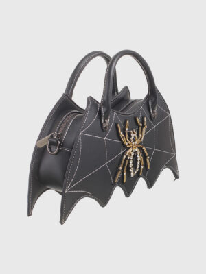 HALLOWEEN WEBBED SPIDER GLAM SATCHEL