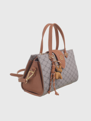 PUP CHARM MONOGRAM TOTE BAG