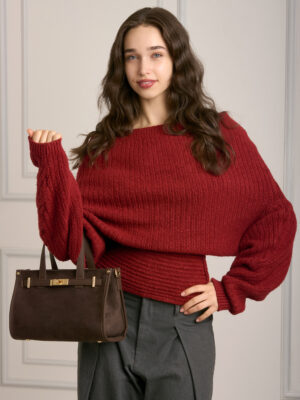 BELT SUEDE TOTE BAG