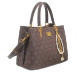 BESSIE MONOGRAM GRAB WITH BAG CHARM