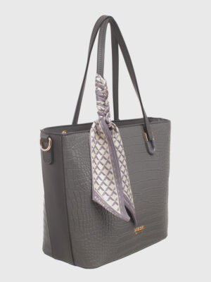 CROC SCARF TOTE BAG