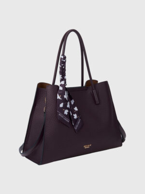 PEBBLED SCARF TOTE BAG