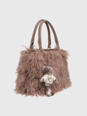 SHAGGY TEDDY TOTE BAG