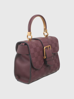 CHECK BUCKLE CROSSBODY BAG
