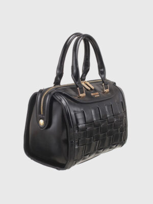 BOXY WEAVE BOSTON BAG