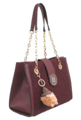 PLUSH CHAIN SHOULDER BAG