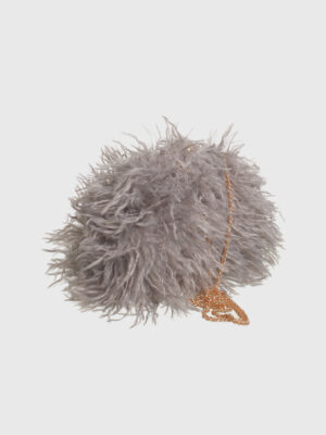 FLUFFY CHAIN PURSE