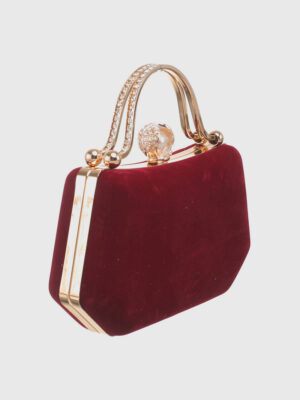VELVET GALA CLUTCH BAG