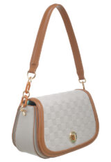 CHECK FLAP SHOULDER BAG