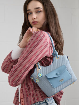 LOVELY WEAVE BUCKET BAG