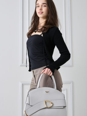 VINTAGE BUCKLE DOME TOTE