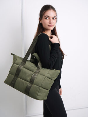 QUILTED PUFFER SHOPPER