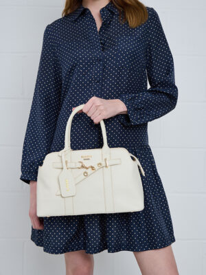 CHIC BELTED TOTE BAG