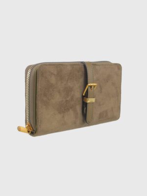 SUEDE BUCKLE WALLET