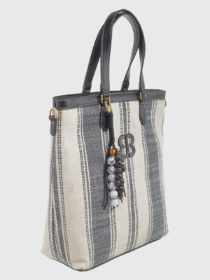 BOHO STRIPE CANVAS TOTE