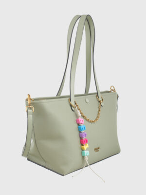 SLEEK PEBBLED SHOULDER BAG