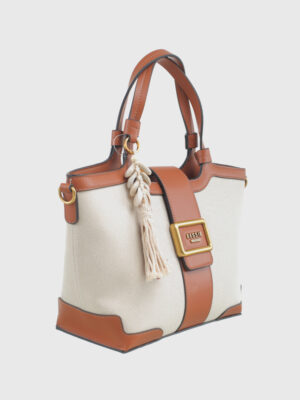 CANVAS BOHO BUCKLE TOTE