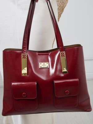 DUAL POCKET SHOULDER BAG