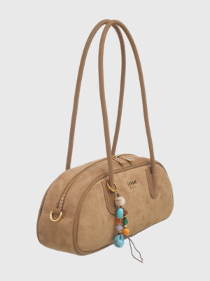 SUEDE DOME SHOULDER BAG