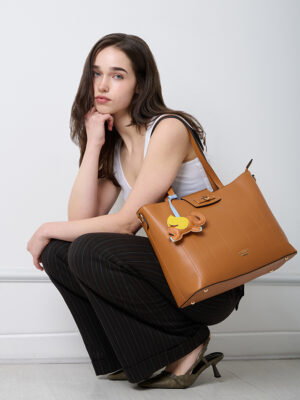 PINSTRIPE SHOULDER BAG